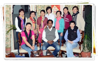 Vee Sean Tan and Friends from Malaysia in Japiur during their tour to Rajasthan and Srinagar